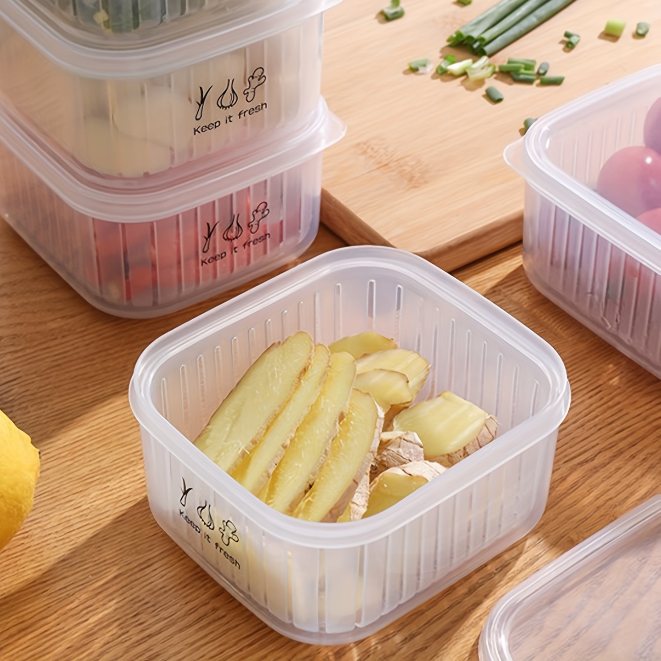 Freezer Containers Dumpling Box Food Storage Container Transparent