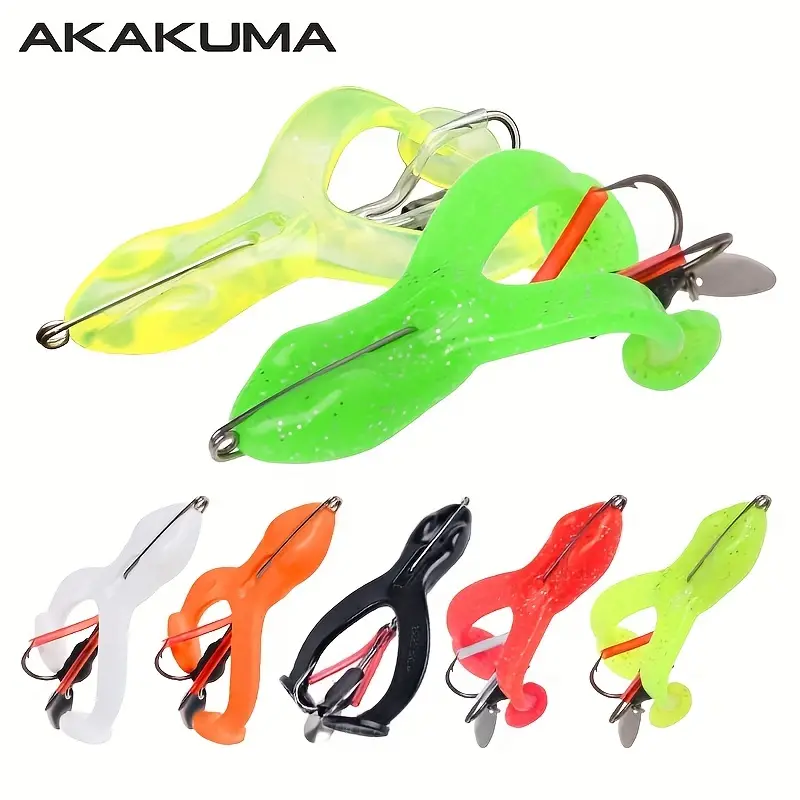High quality Topwater Soft Frog Fishing Lure Double Sharp - Temu Canada