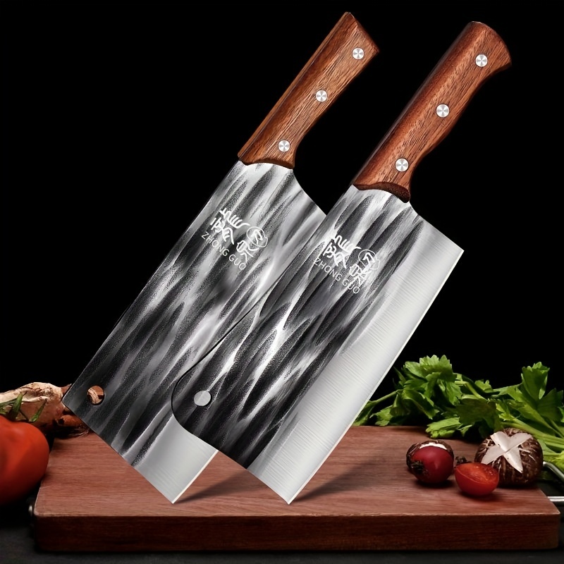 Home Stainless Steel Sharp Vegetable Cutting And Bone Chopping Two-in-one Chopping  Knife Kitchen Multi-functional Fish Scale Scraping Bone Knife - Temu