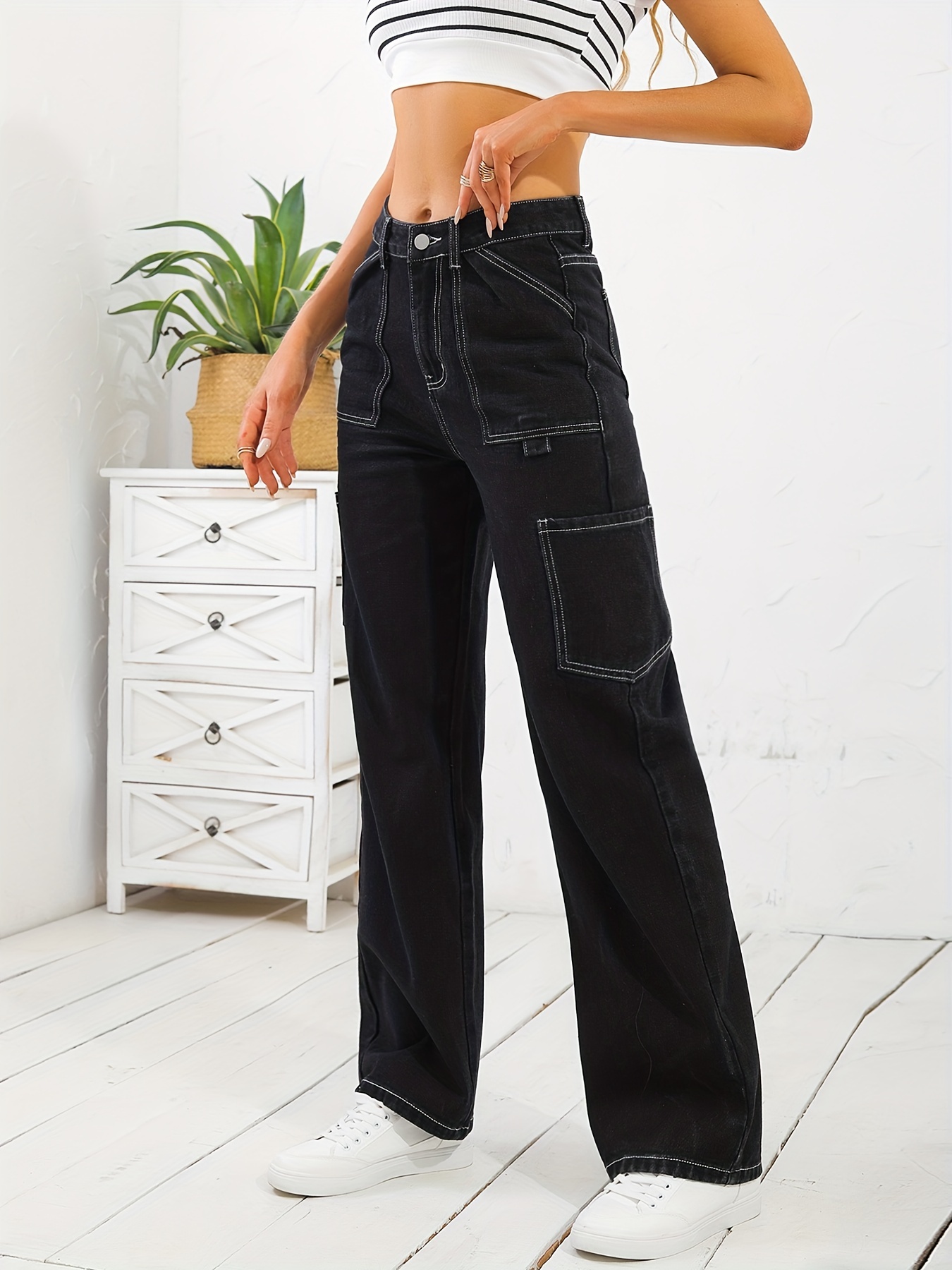 Calça Jeans Cargo Estampada Monogram Tie-Dye - Ready-to-Wear