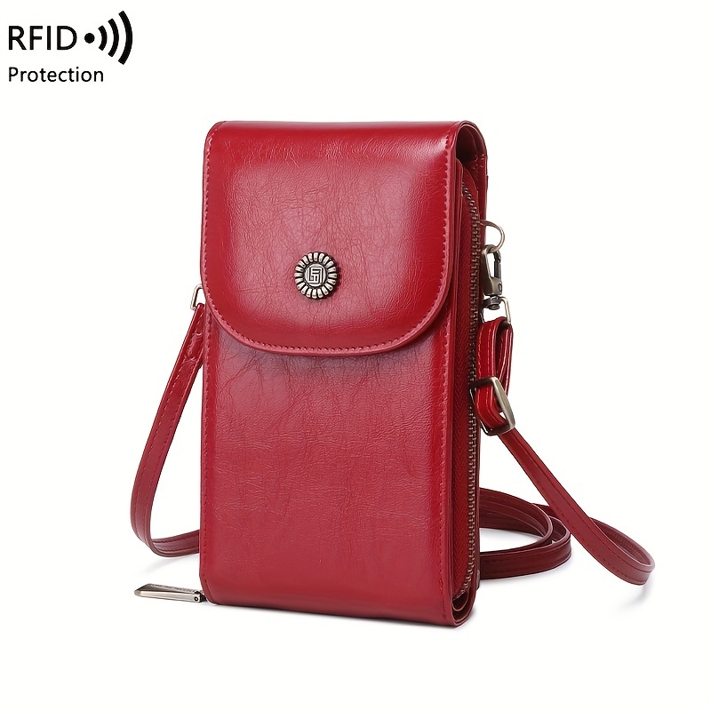 Vintage Style Crossbody Shoulder Bag With Zipper Casual Single
