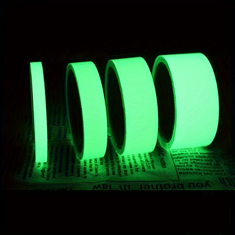 1 Roll Glow Tape Waterproof Glow In The Dark Tape Sticker Bright  Fluorescent Outdoor For Fishing Pole, Rope, Paint, Star, Clothes,  Halloween, Christmas, Party,Birthday/Study/Wedding/Outdoor  Decoration,Running,Cycling,Car decoration, game interaction
