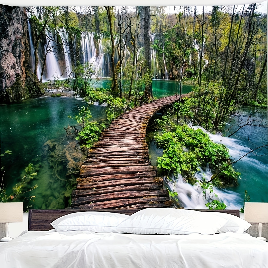 Jungle Green Nature Rainforest 3D Full Wall Mural Photo Wallpaper