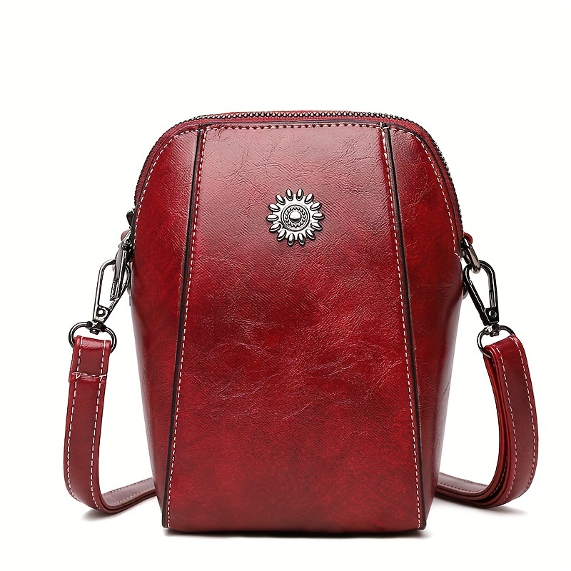 Mini Vintage Crossbody Bag, Double Layer Shoulder Bag, Women's Fashion  Handbag & Phone Purse - Temu