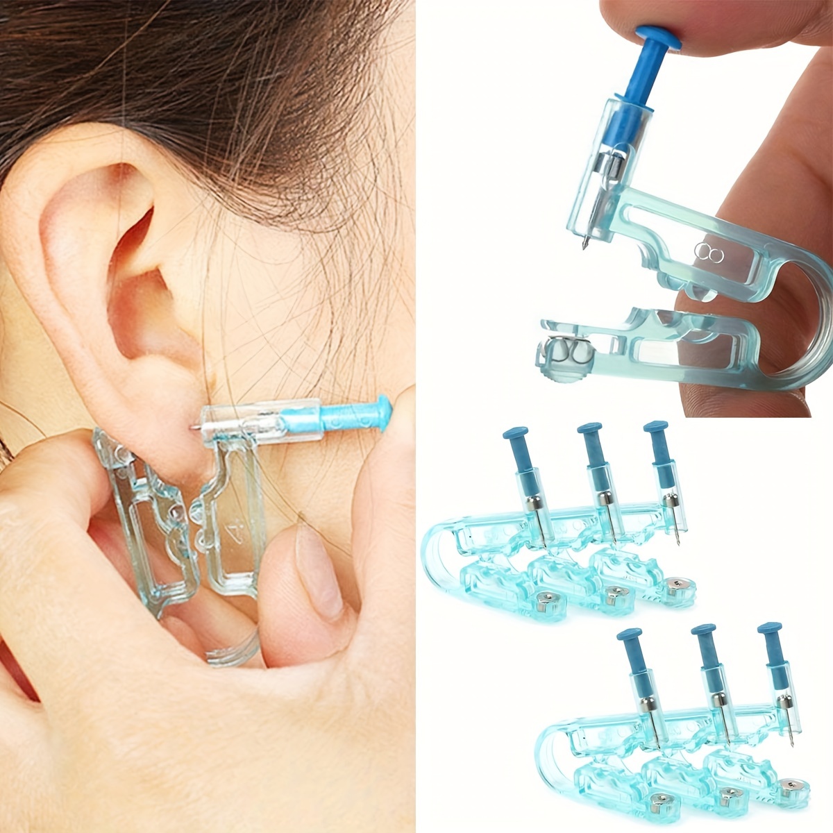 Perforador de orejas,perforadoras desechables para pendientes de
