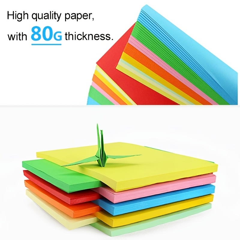 A4 typing paper 70g copy paper 80g thick thick hard color red pink  yellowish white draft paper double sided 100 pieces - AliExpress