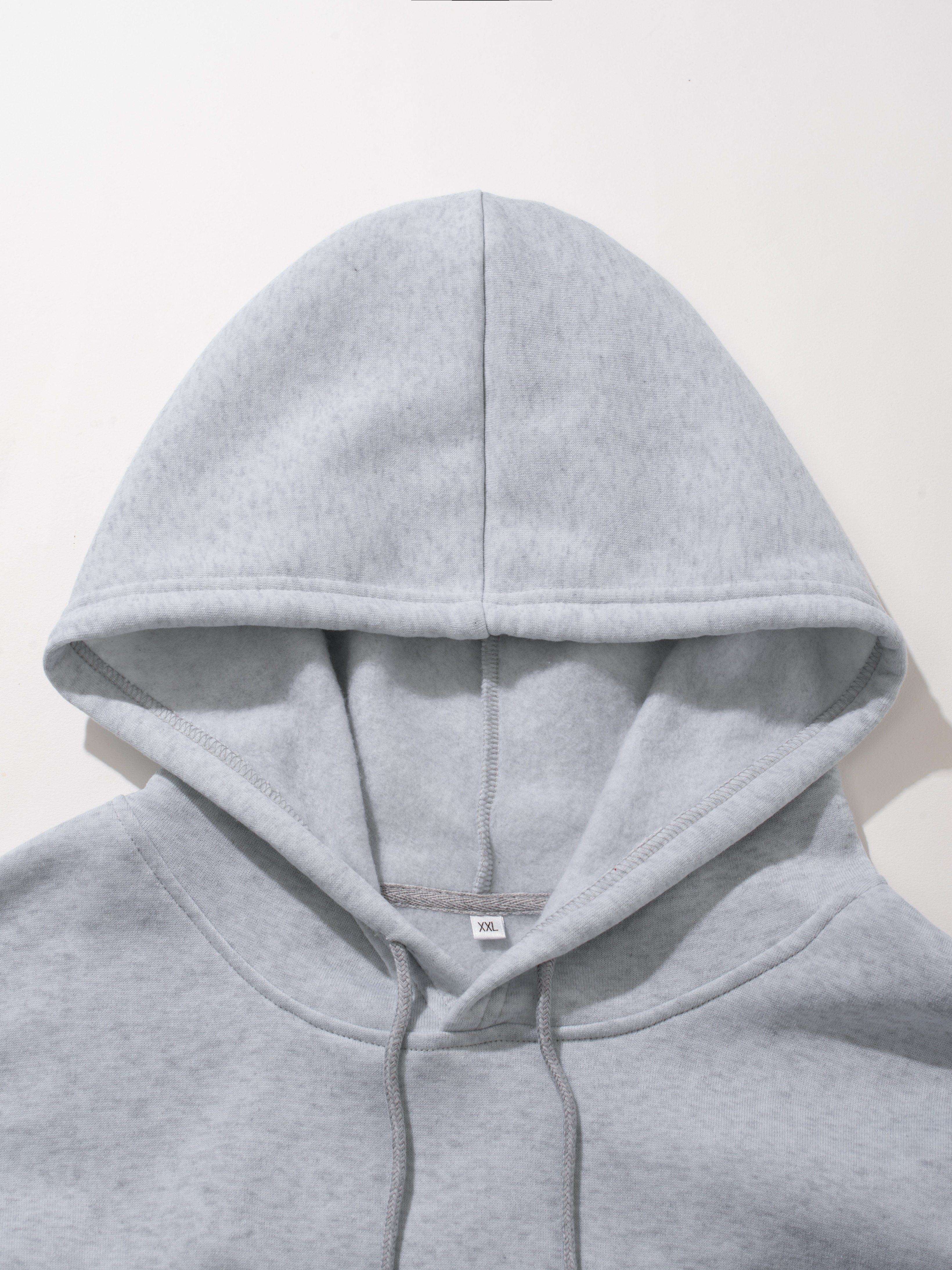 Athleisure Set Oversized Solid Hooded Pocket Drawstring - Temu Sweden