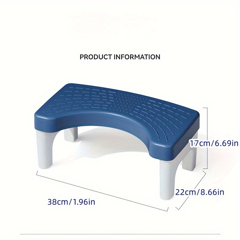 Toilet Stool, Household Stool, Cushion Thickened Foot Stool, Plastic Squat  Paddle Footstool, Foot Step, Toilet Poop Stool - Temu