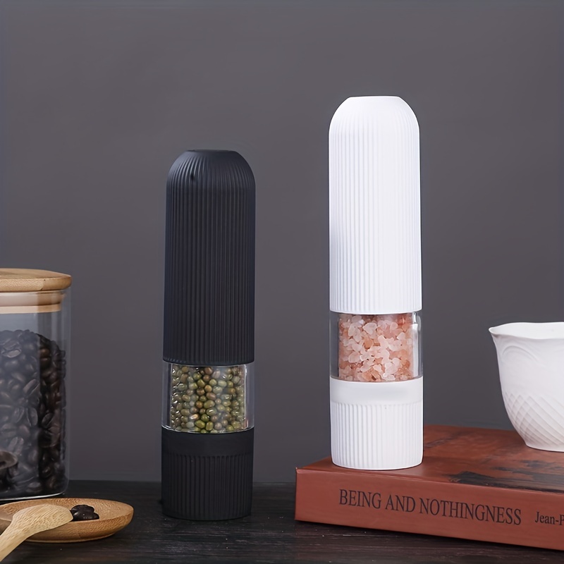 Electric Round Pepper Grinder, Household Kitchen Small Tool - Multi-purpose  Used For Sichuan Pepper, Pepper, Rose Salt, Press Automatic Grinder - Temu