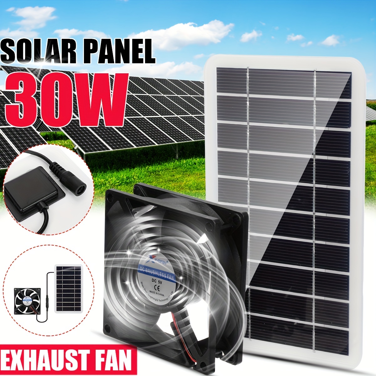 Solar-Powered Greenhouse Exhaust Kit