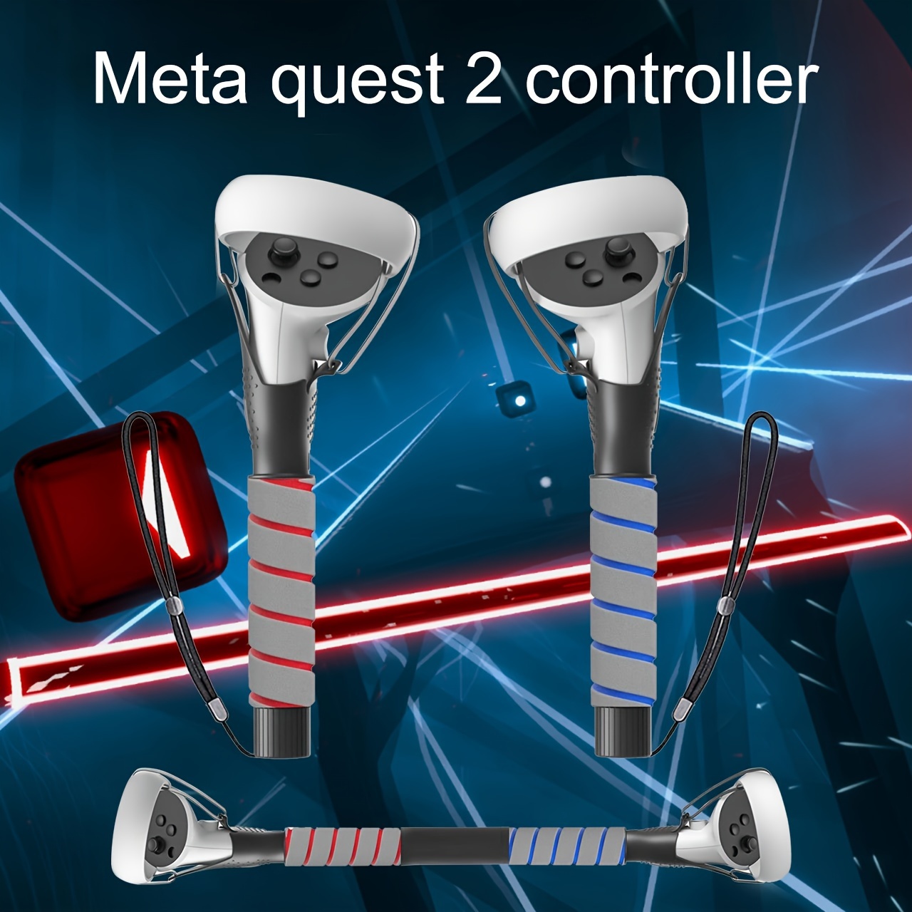 Multifunction Grip for Meta Quest 3 - Fitness/Gorilla Tag/Beat