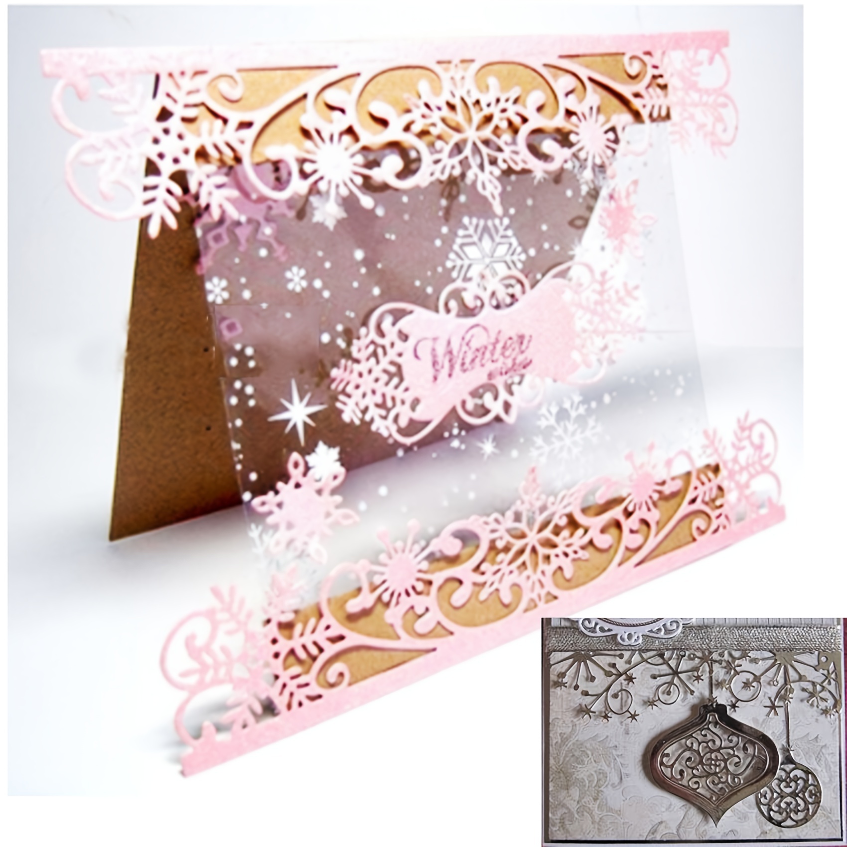 3Set Fustelle Fiocco di Neve Ciondoli Natalizi Fustelle Natale Decorazioni  Natalizie da Appendere Albero di Natale Sacchetti da Regalo Scrapbooking  Biglietto d'auguri Goffratura Fai da Te (B) : : Casa e cucina