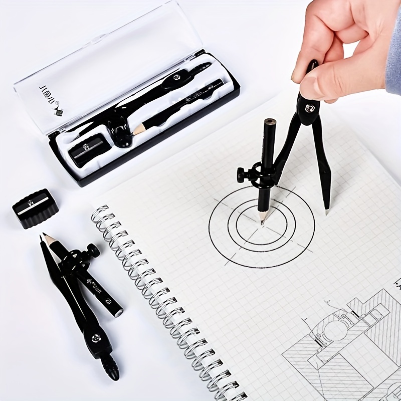 Stainless Steel Drawing Compass Math Geometry Tools for Circles School  Supplies for Student Stationery Compass Drawing