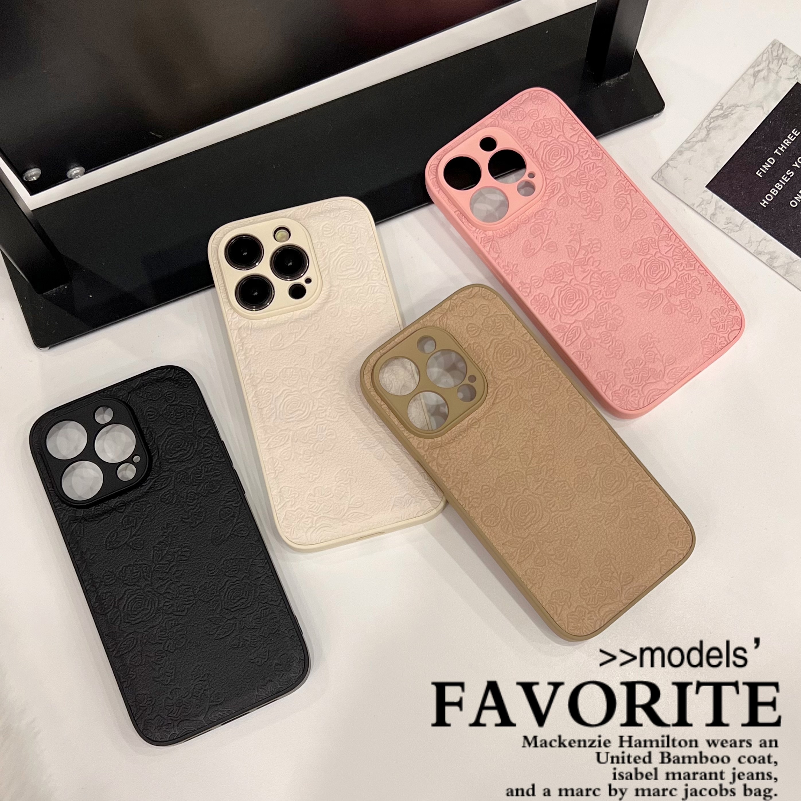 Shockproof Pu Leather Rose Red Protective Phone Case For Temu New Zealand