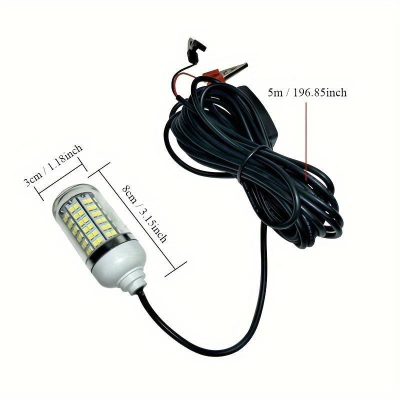 12v 108 Led Submersible Fishing Light Underwater with 5m Cord