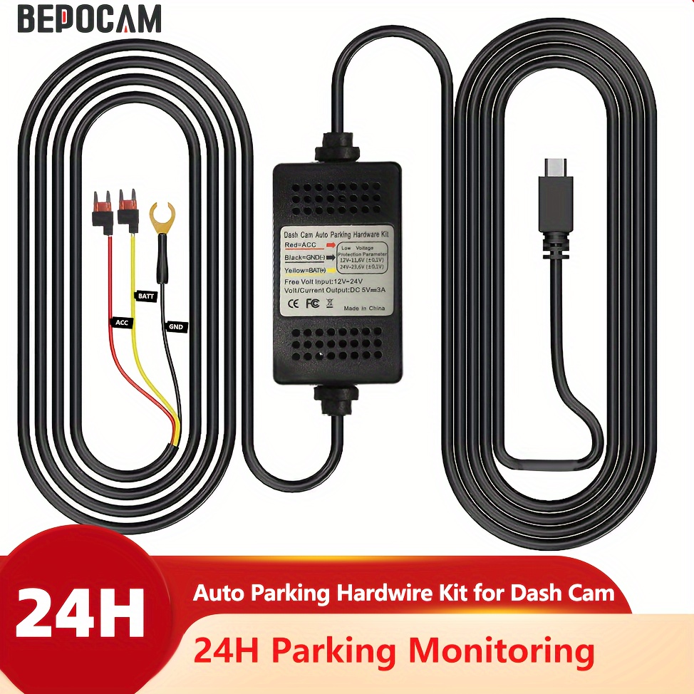 Kit de Câblage DDPAI Surveillance Parking 24h/24 (MicroUSB) pour MINI Pro