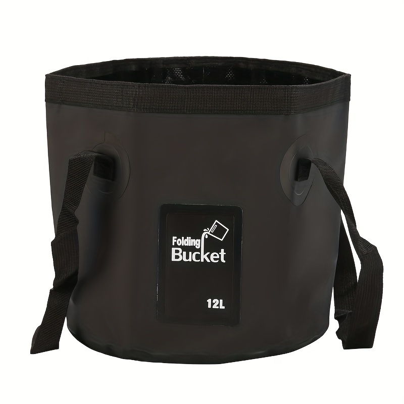 Collapsible Bucket With Handle, Lightweight Folding Water