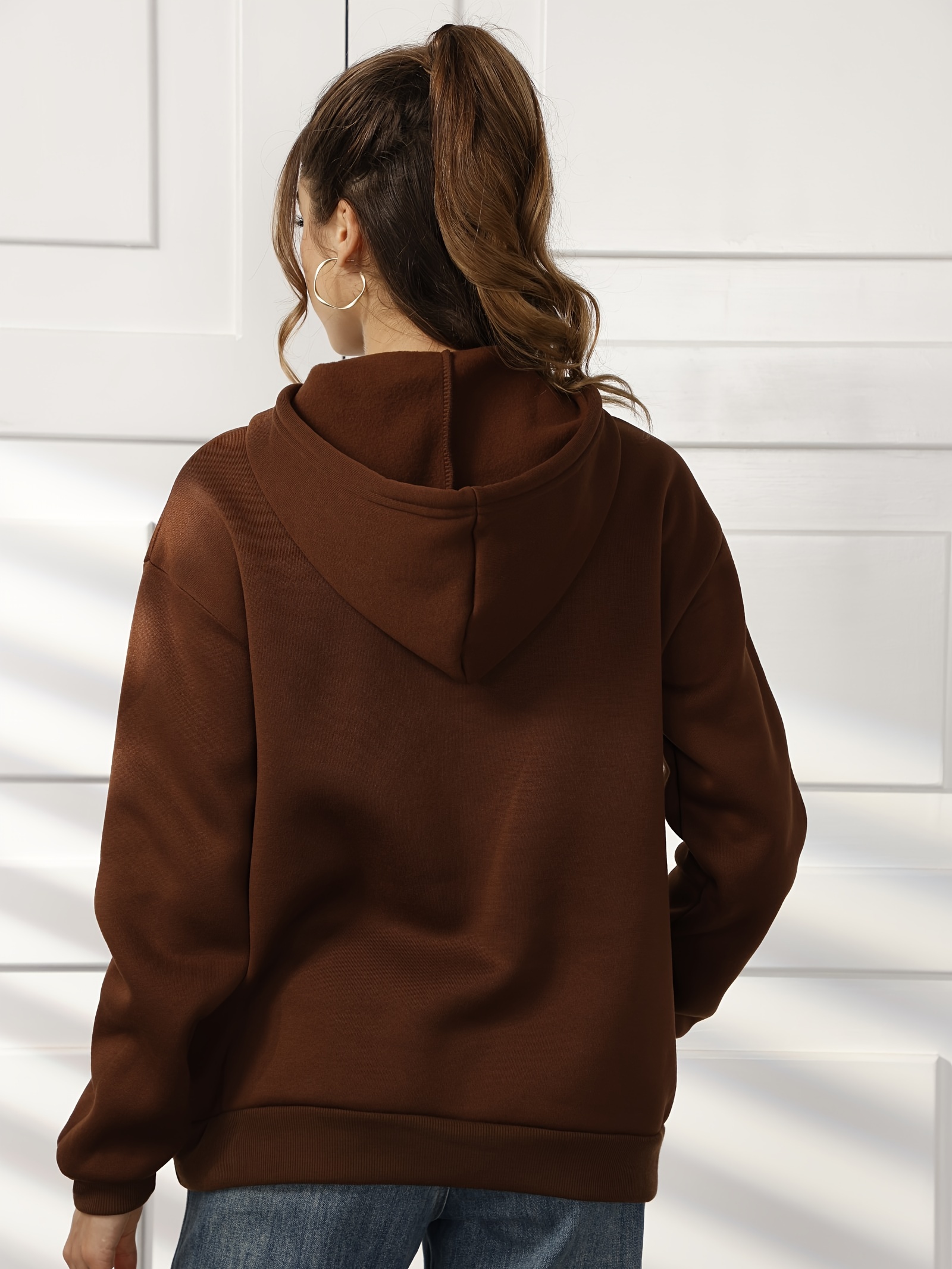 Printed Sweatshirt - Dark brown/The Valley - Ladies