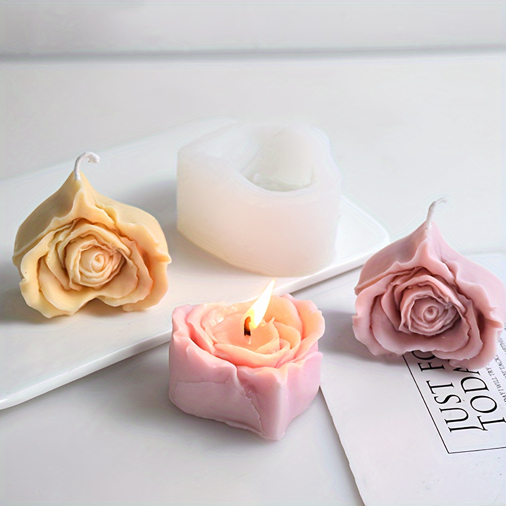 Stone Shape Candle Mold - Gypsum Plaster Crafts Silicone Soap Candle Molds  1pc S