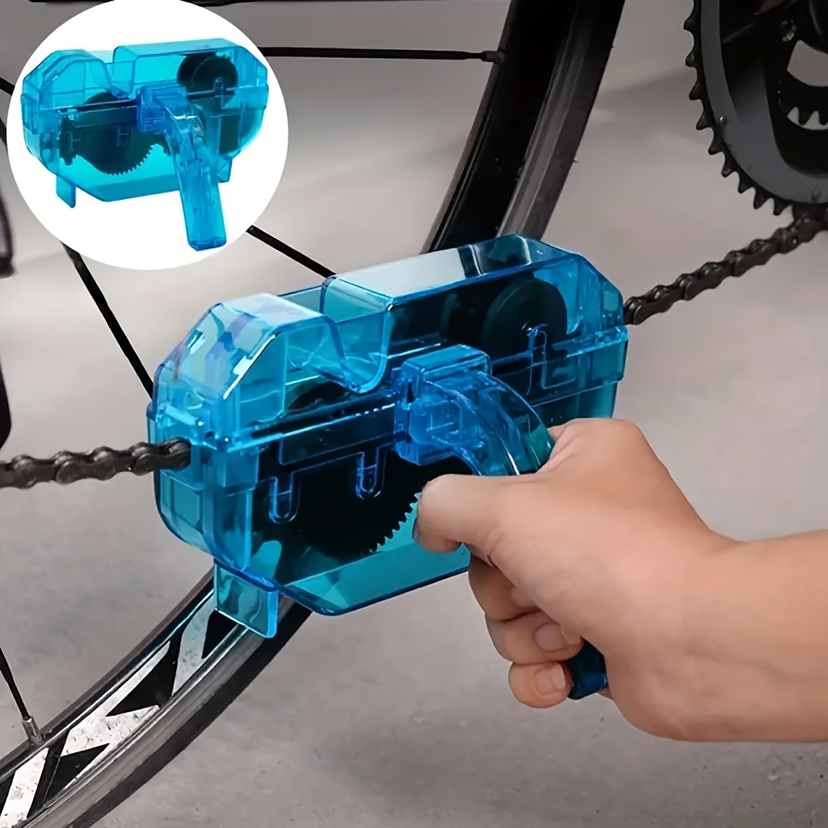  Limpiador de cadena de bicicleta: depurador de cadena de  bicicleta para limpieza profunda, herramientas de limpieza rápida para  cadena de motocicleta, cadena de bicicletas de montaña, cadena de bicicletas  regulares y