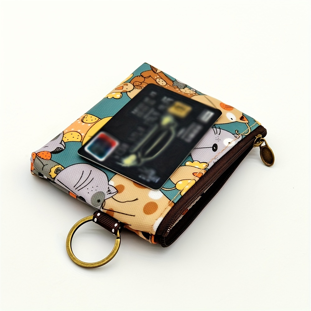 Cartoon Fruit Print Coin Purse, Oil Painting Pattern Storage Bag, Portable  Earphone Key Case - Temu Germany