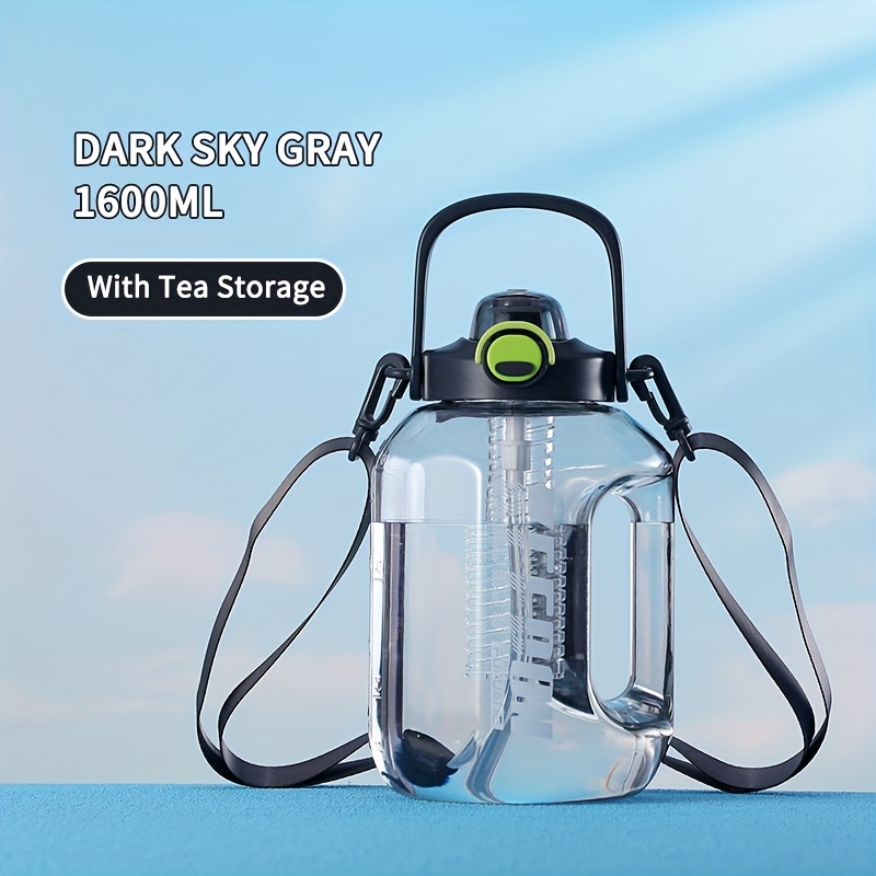 1000 ML Sports Water Bottle Water Cup Thermos Cup Women'S Large Capacity  Big Belly Cup Tea Riser With Straw 1 L Water