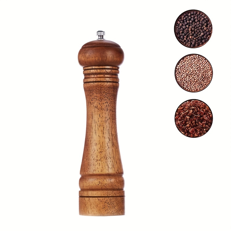 Upgrade Your Kitchen With This Creative Wooden Spice Grinder - Manual Sea  Salt Mill & Spice Crusher! - Temu
