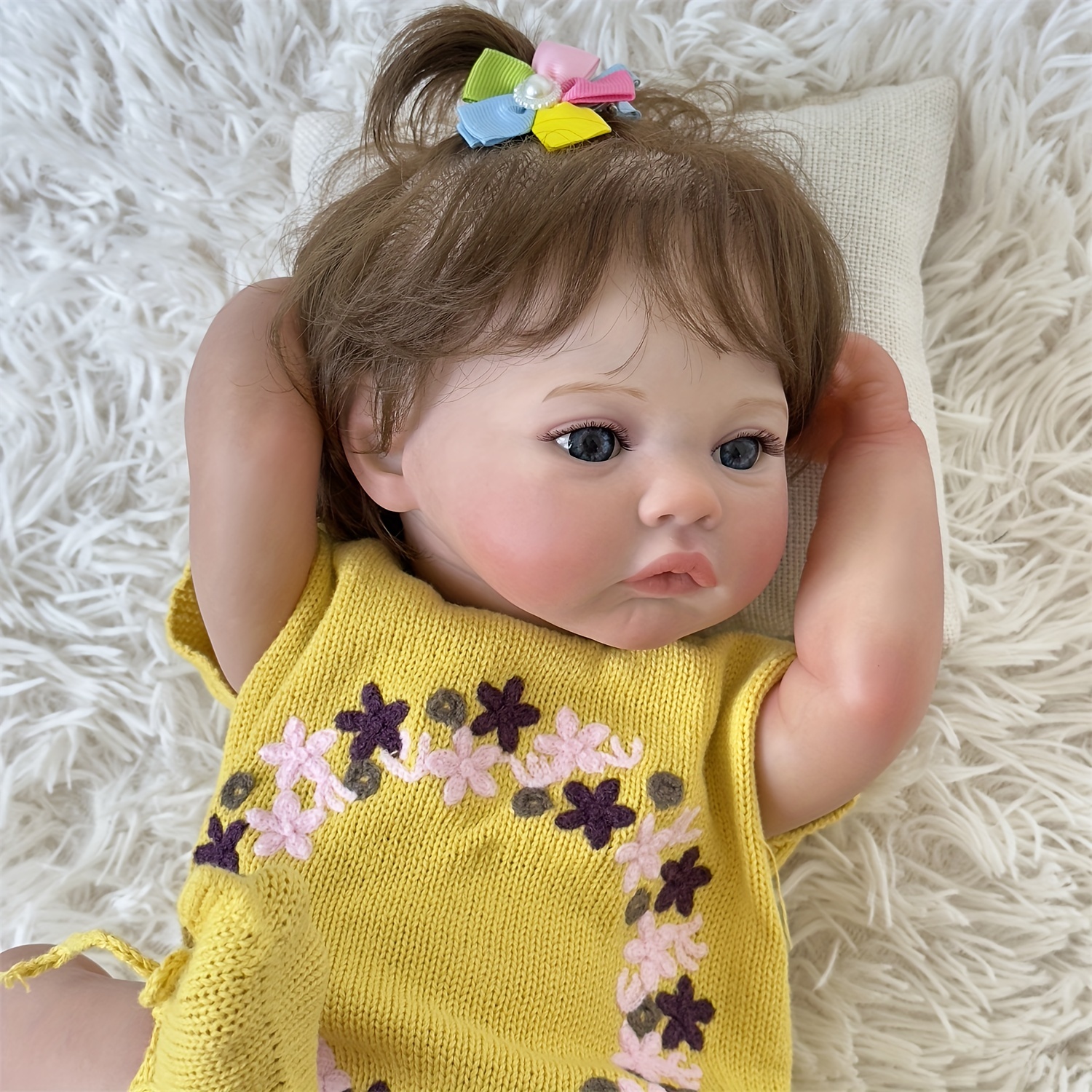 48cm Bebes Reborn Doll Silicone Reborn Baby Doll Adorable Lifelike