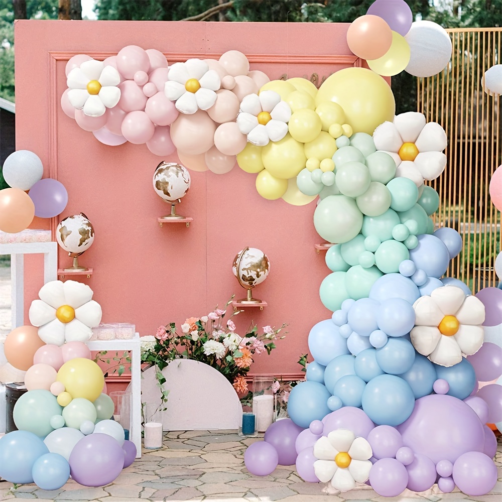 Pastel Balloon Arch Kit 80 Assorted Balloons Pastel Party