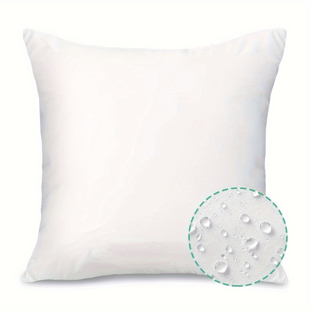 Throw Pillow Inserts White Polyester Indoor Decorative - Temu