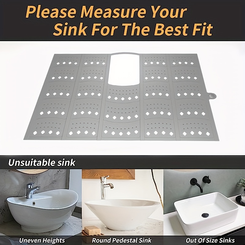 Silicone Makeup Mat, Foldable Sink Cover, Silicone Makeup Desktop Cleaning  Mat, Bathroom Sink Drain Beauty Mat, Multifunctional Foldable Item Mat -  Temu Philippines