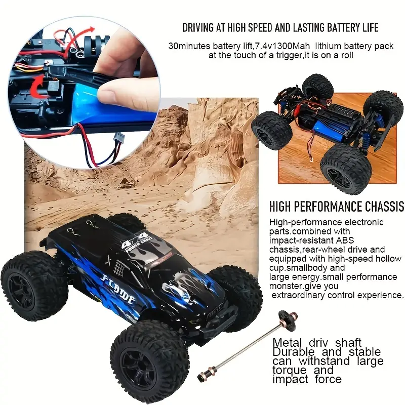 RC Remote Control Big Wheel Monster Truck Off Road Kids Toy Car