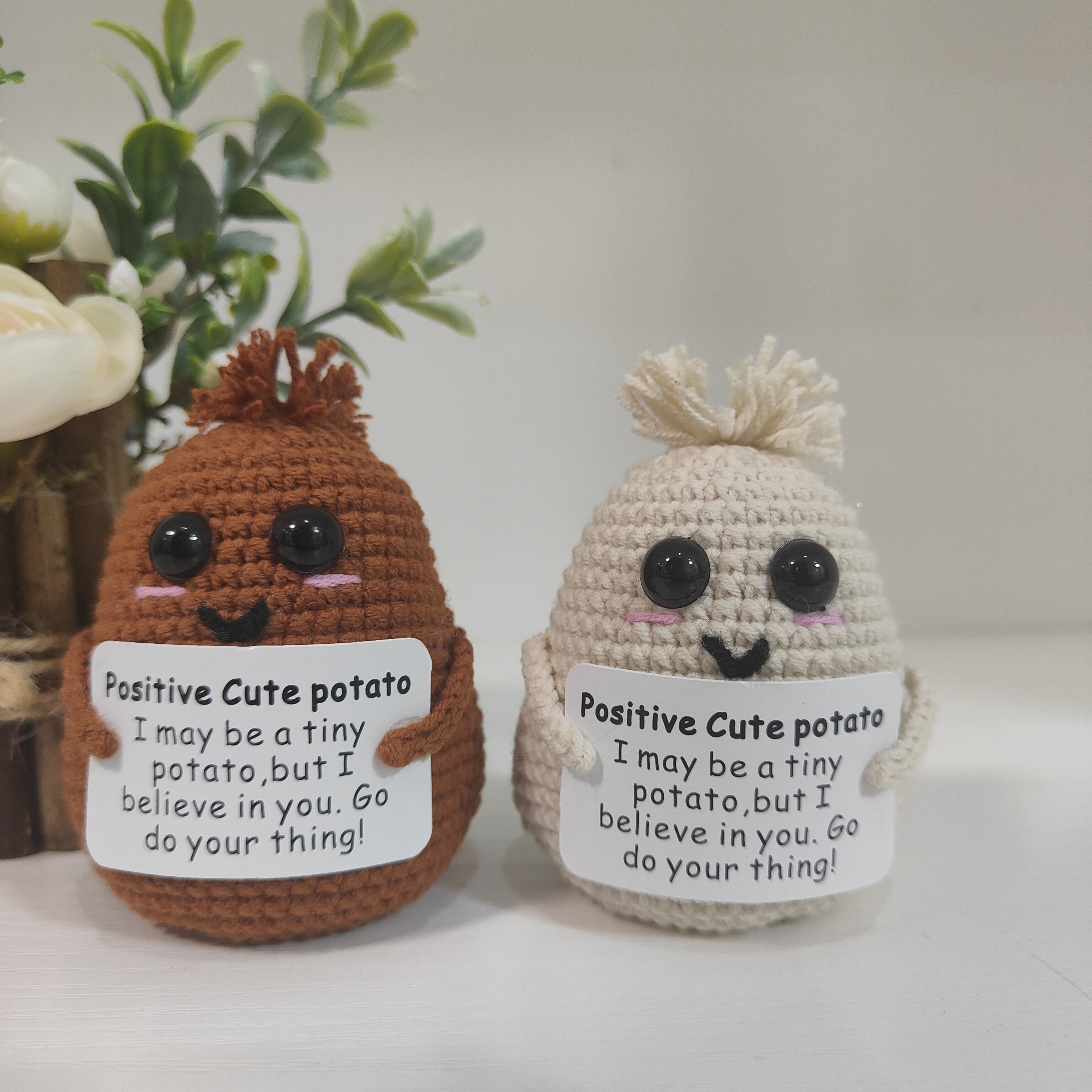 Inspired Toy Funny Positive Poo Knitted Doll Gifts With Positive Card  Interesting Knitted Poo Doll For Desktop Holiday Office Home Decor