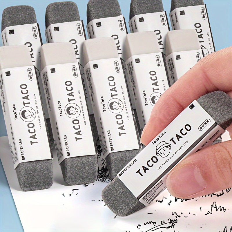 4Pcs Ink Erasers for Ballpoint Pen Gel Pen Pencil Matte Eraser Office  School Stationery Clean Correction Supplies Sand Rubber