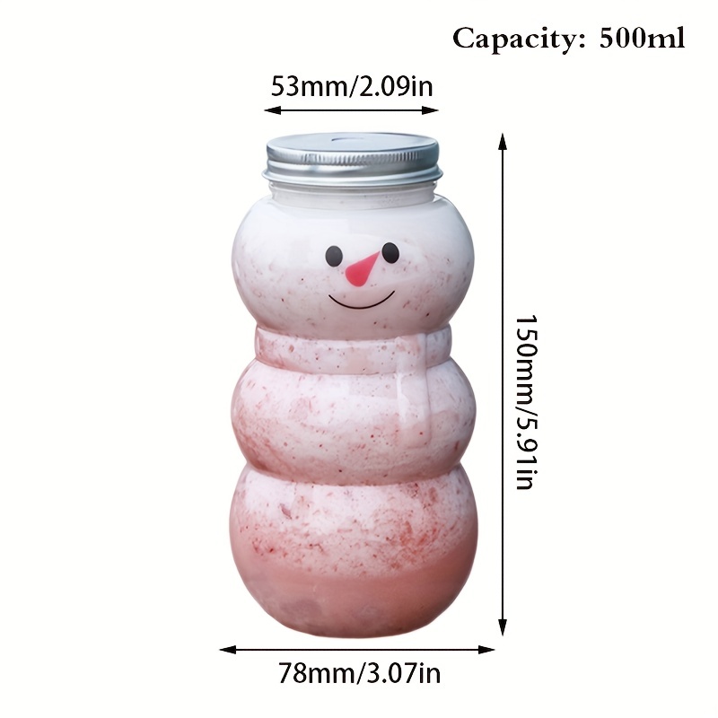 Plastic Juice Bottles With Plastic Juice Bottle Snowman - Temu