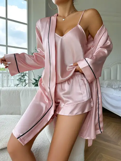 Babydoll - Pijama sexy para mujer, con tirantes delgados, camisón, camisón,  camisón, malla de encaje, con cordón, 2 piezas