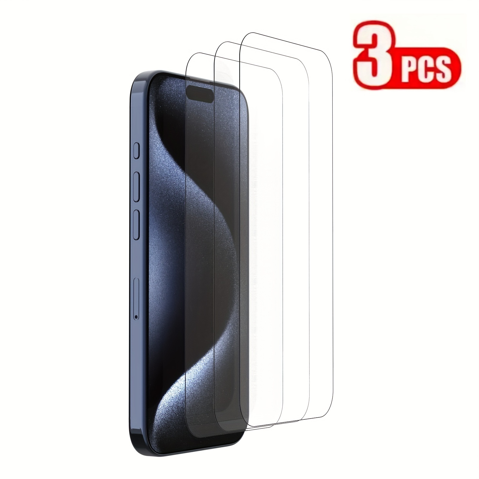 2+2 Paquetes] Protector Pantalla Vidrio Templado Iphone 15 - Temu