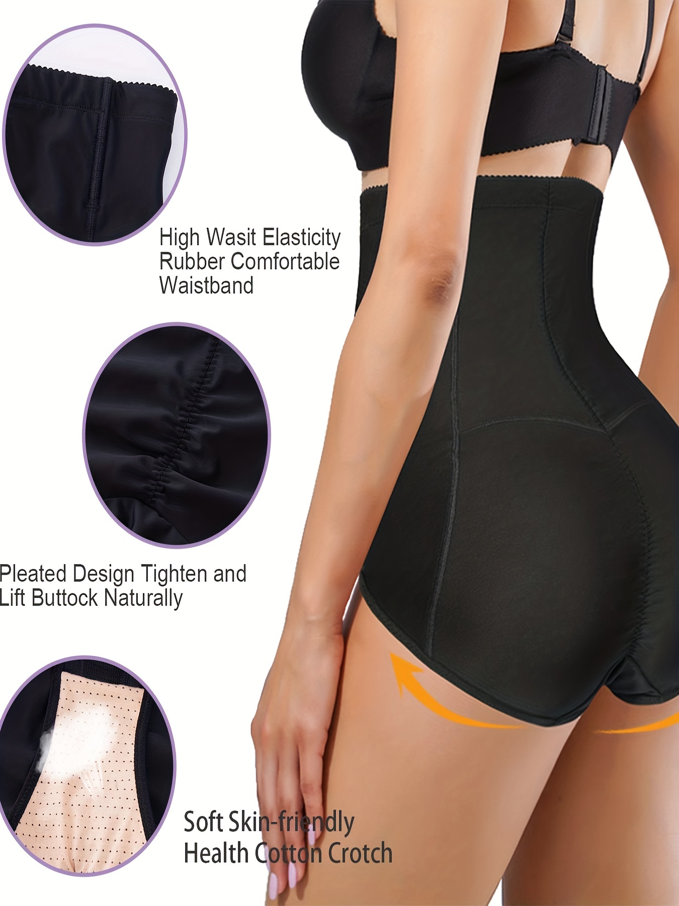 Women's Shapewear High Waist Panties Stretch Tummy Control Butt Lifter  Underwear