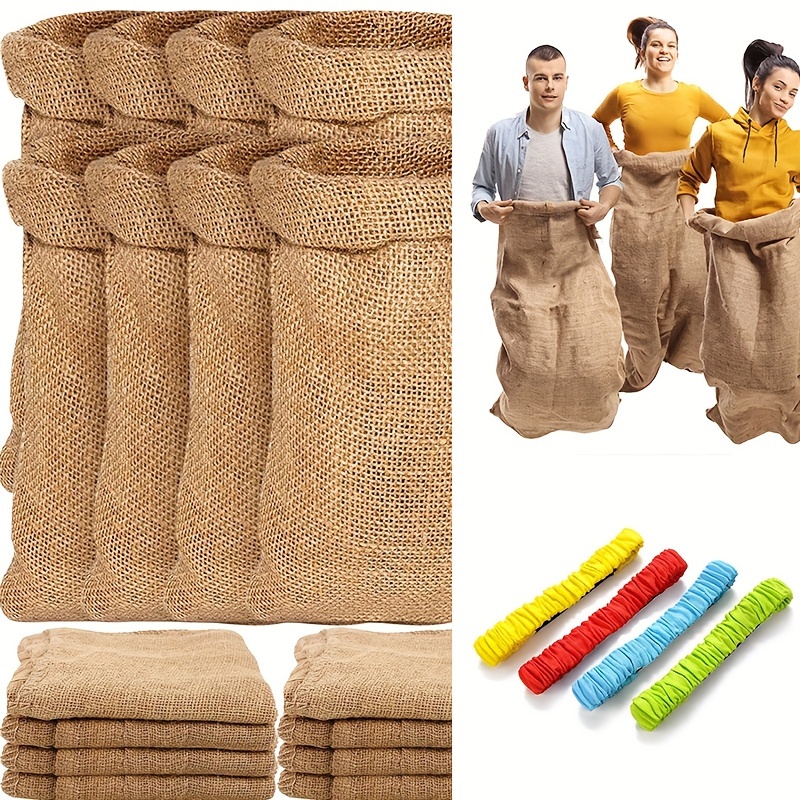 Large Burlap Bag Potato Sack Race Bag Durable Burlap Sack Temu