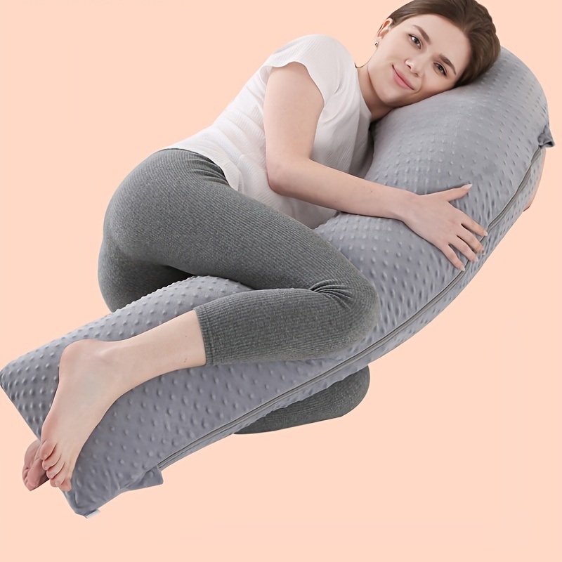 Cuscino gravidanza a forma di Mimigo H, cuscino di maternità per tutto il  corpo per dormire laterale e alleviare il mal di schiena, cuscino per la gravidanza  per dormire con il bambino