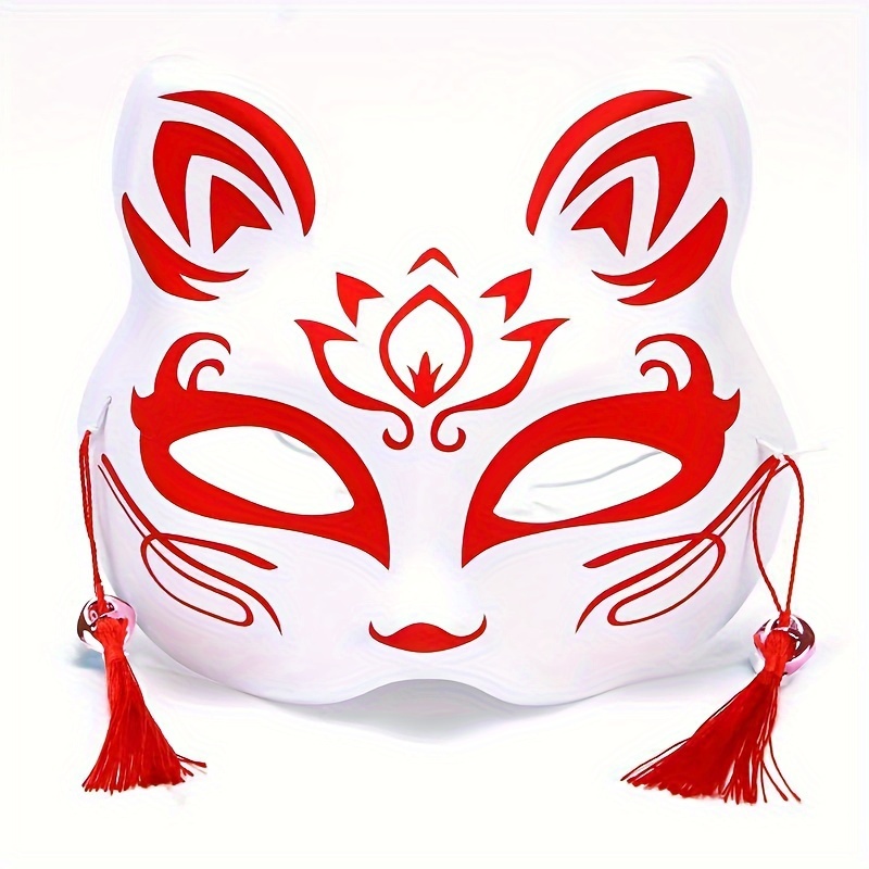 Masque de Chat, Masque Blanc à Décorer, DIY Blanc Masques, Masque Blanc à  Décorer Enfant, DIY Cosplay Masques pour la Fête de Mascarade, Le Carnaval
