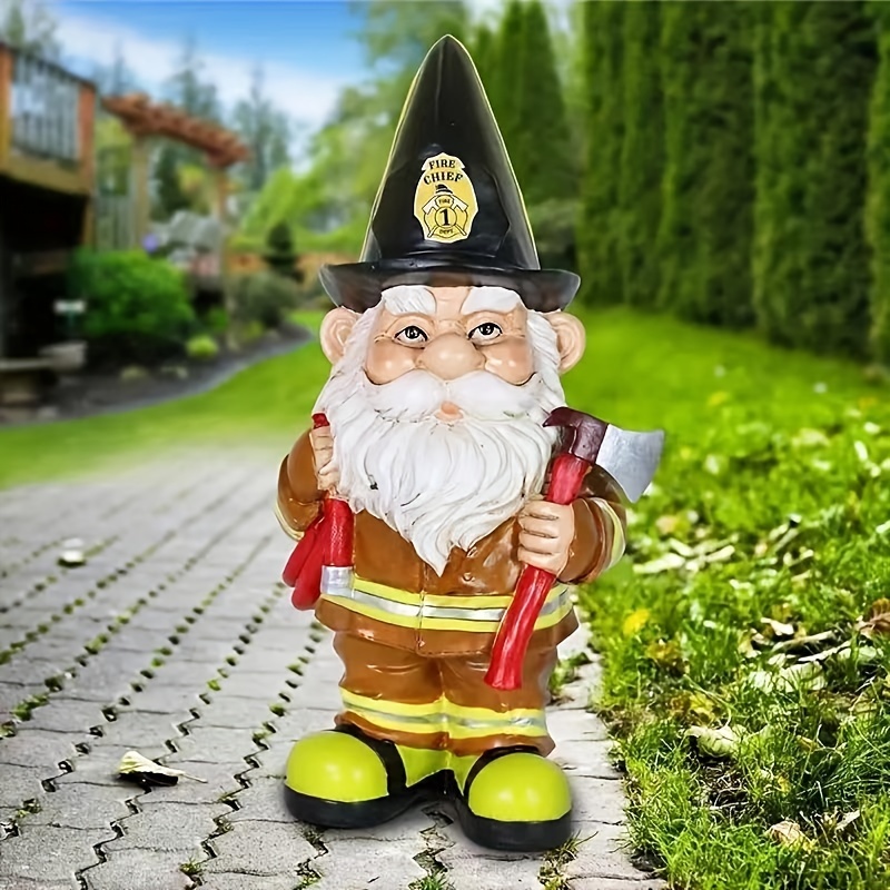 1pc Viking Victor Norse Dwarf Garden Gnome Resina Ornamento - Temu Chile