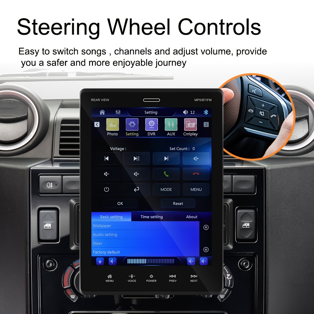 2din Car Stereo Radio Car Player Android Auto Rotatable - Temu