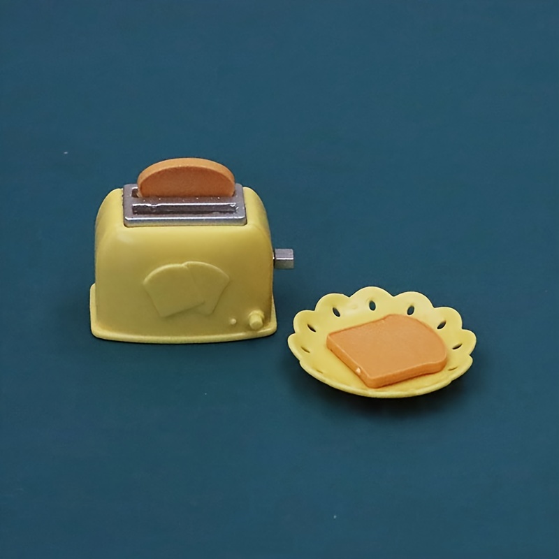 Mini Waffle Toaster Model Miniature Dollhouse Kitchen Furniture
