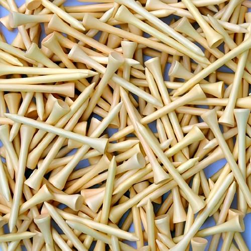 100 pack bamboo golf tees 5 sizes durable and ideal for practice ball rack and additions everyday use and outdoor golfing