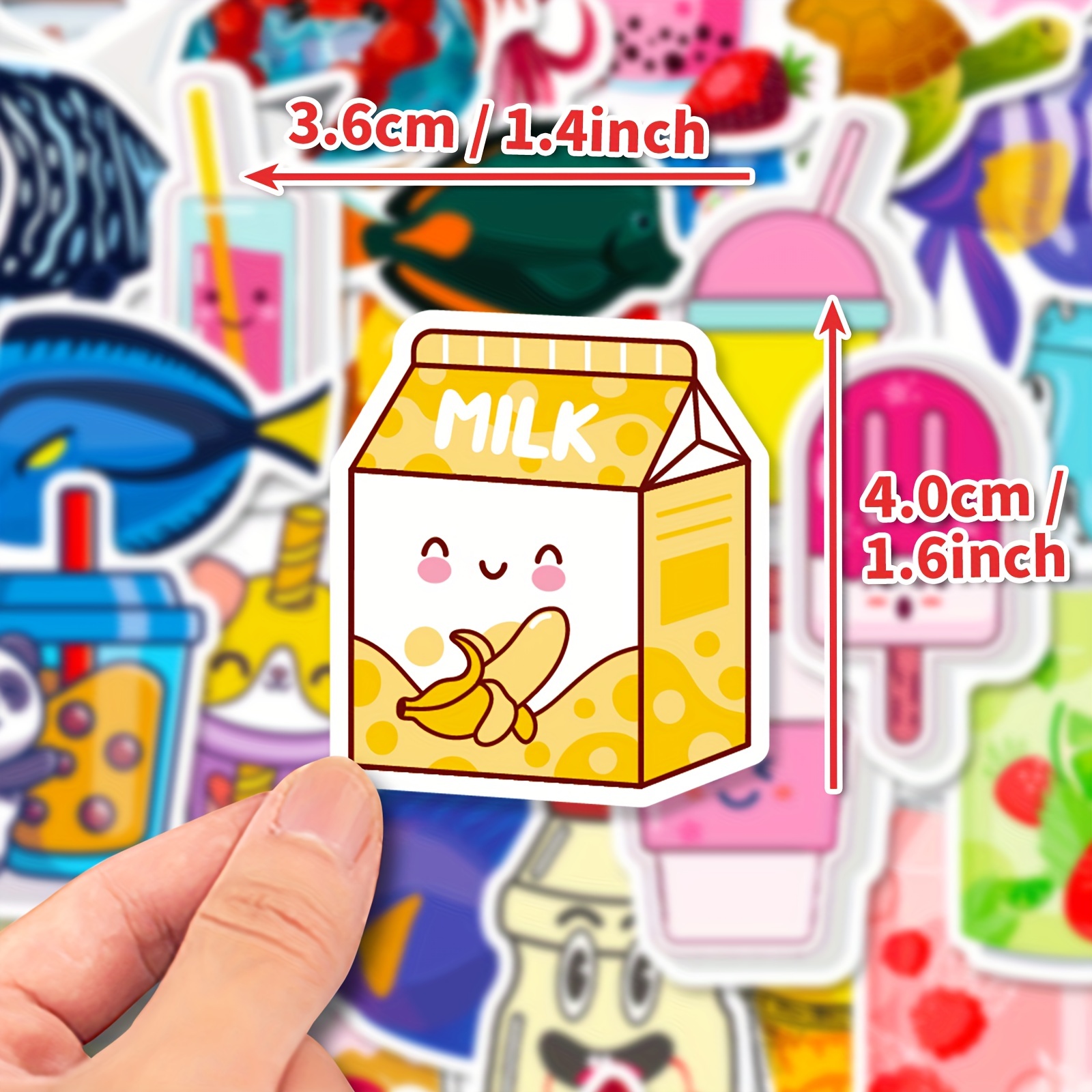 Cute Snack Stickers Food Stickers Drink Stickers Kawaii - Temu