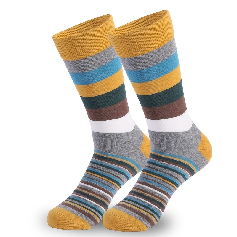 Mens striped on sale dress socks