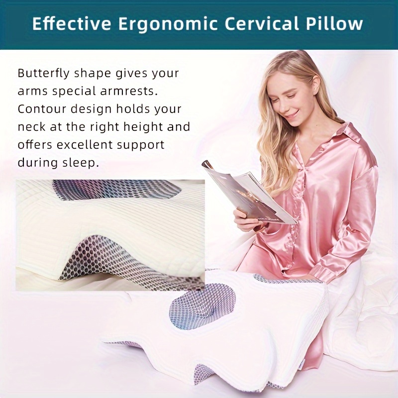 Stabilize Support Memory Foam Pillows For Sleeping - Temu