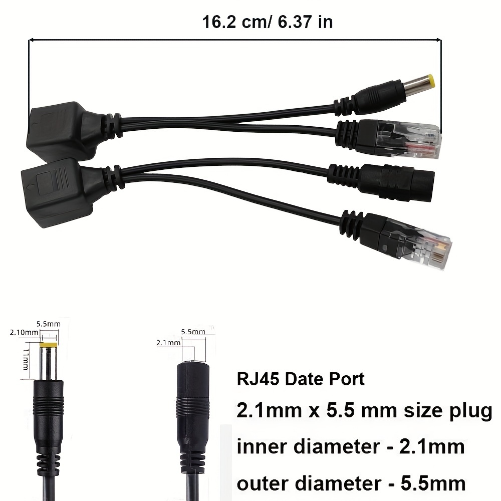 Kit alimentation passif PoE sur cable RJ45