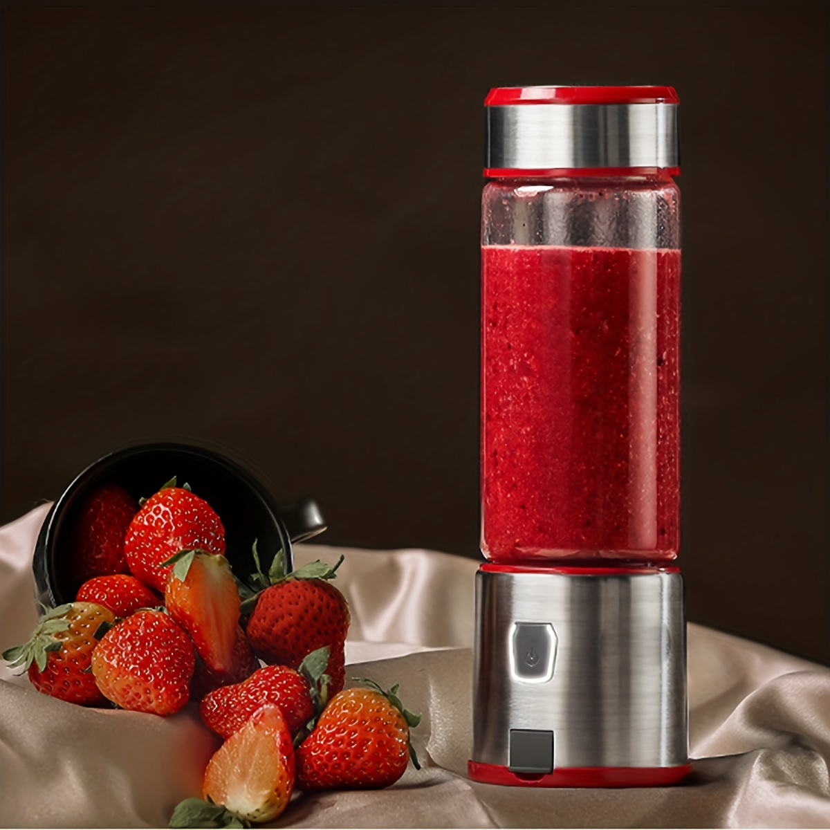 380ml Automatic Self Stirring Cup Coffee Milk Fruits Mixing Mug Blender USB  Rechargeable Electric Stainless Steel Thermal Cup